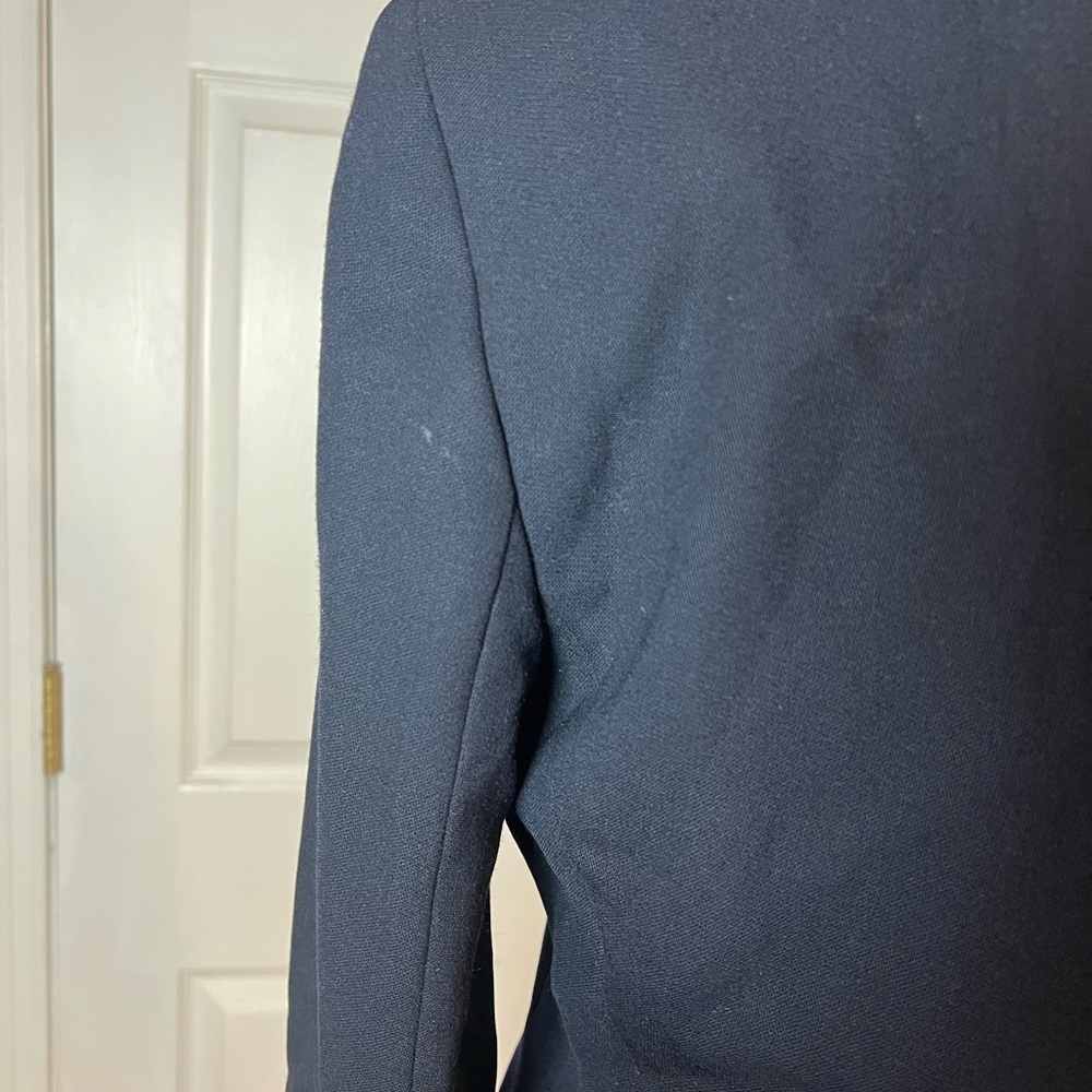 Lauren Ralph Lauren Women’s Blazer Jacket Navy Blue 4 Classic Tailored Wool - Picture 3 of 10